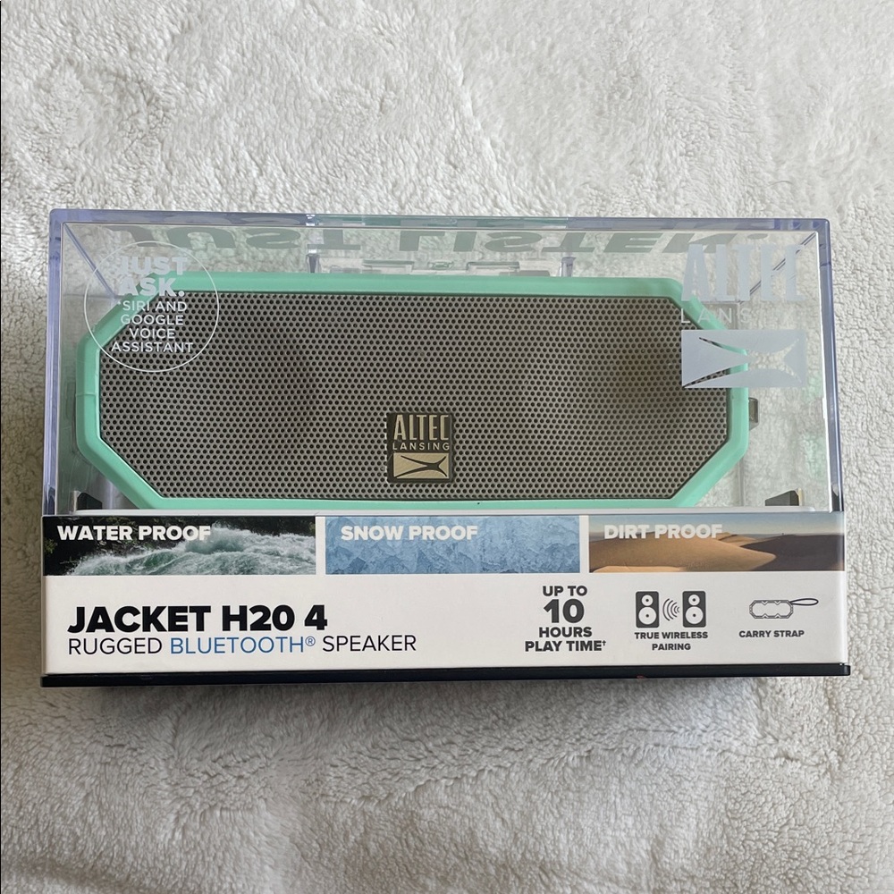 Altec Lansing Jacket H2O 4 Rugged Bluetooth Speaker - Mint Green